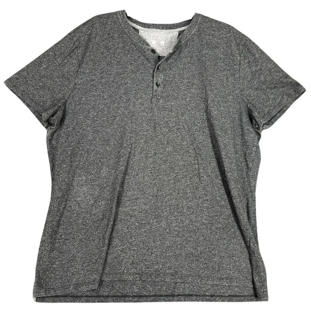 Banana Republic Shirt Mens XXL Gray Performance Tech Henley Quick Dry Breathable